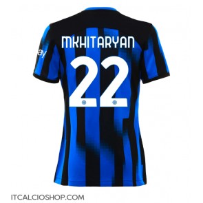 Inter Milan Henrikh Mkhitaryan #22 Prima Maglia Femmina 2023-24 Manica Corta